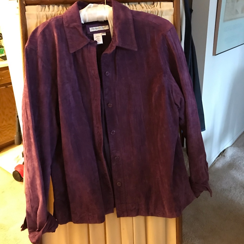Eggplant Suede Jacket